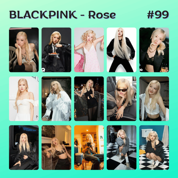 Сет карток #99 BLACKPINK Rose 00099 фото