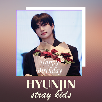 Вітальна листівка STRAY KIDS Hyunjin "HAPPY BIRTHDAY" 70142 фото