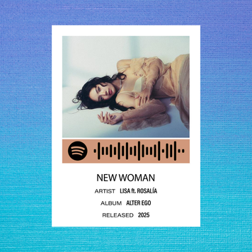 Листівка з посиланням на spotify LISA ft ROSALIA "New Woman" 60122 фото