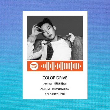 Листівка з посиланням на spotify DPR CREAM "Color Drive" 60847 фото