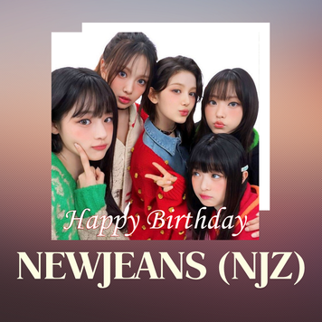 Вітальна листівка NEWJEANS (NJZ) "HAPPY BIRTHDAY" 70103 фото