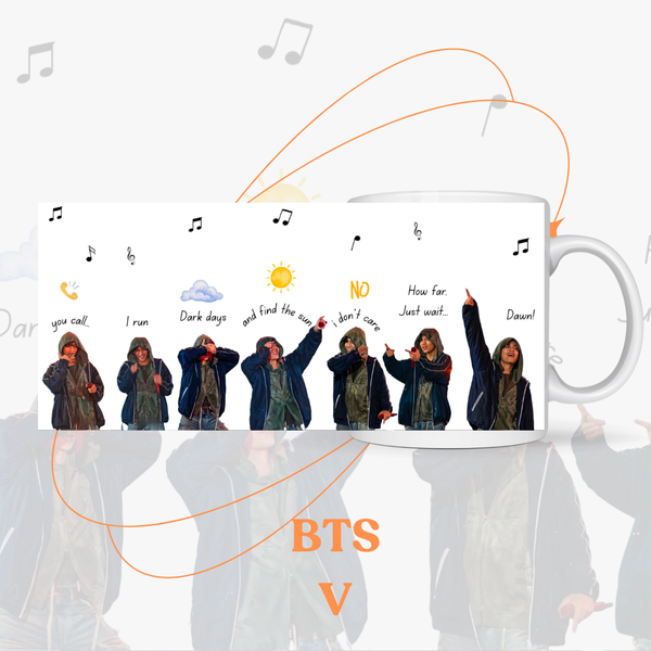 Кастомна чашка BTS V 50045 фото