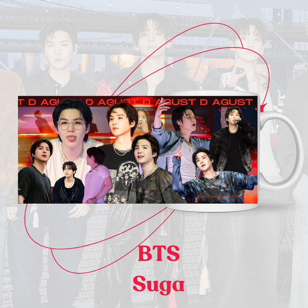 Кастомна чашка BTS Suga 50065 фото