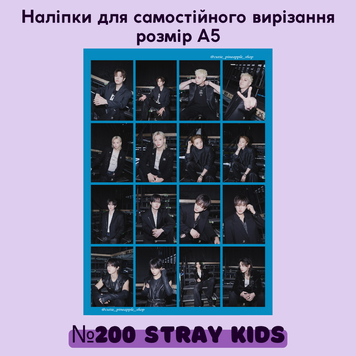 Наліпки для самовирізання #200 STRAY KIDS 20200 фото