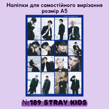 Наліпки для самовирізання #189 STRAY KIDS 20189 фото