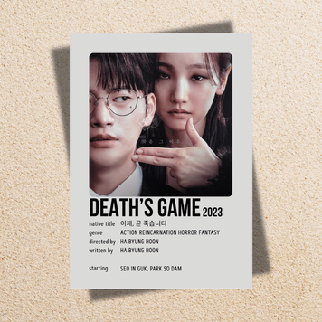 Міні-постер для декору дорама "Death&rsquo;s Game" 71020 фото