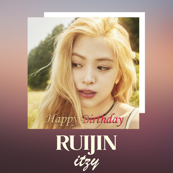 Вітальна листівка ITZY Ryujin "HAPPY BIRTHDAY" 70085 фото