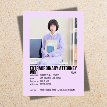 Міні-постер для декору дорама "Extraordinary Attorney Woo" 71005 фото