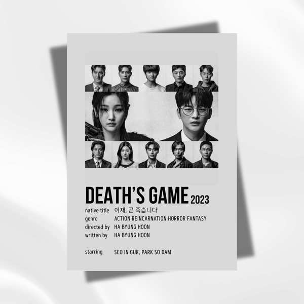 Міні-постер для декору дорама "Death&rsquo;s Game" 71021 фото