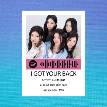 Листівка з посиланням на spotify ILLIT "I Got Your Back" 60912 фото
