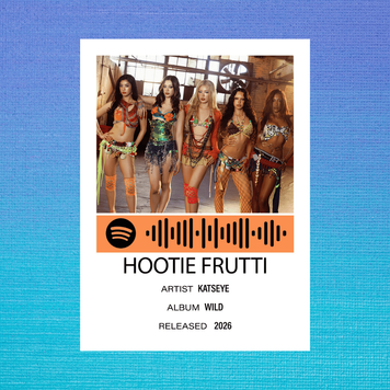 Листівка з посиланням на spotify KATSEYE "Hootie Frutti" 60918 фото