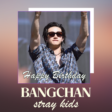 Вітальна листівка STRAY KIDS Bangchan "HAPPY BIRTHDAY" 70122 фото