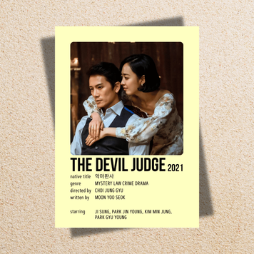 Міні-постер для декору дорама "The Devil Judge" 71023 фото