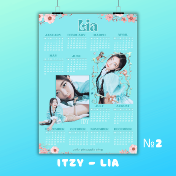 Календар А3 №2 ITZY Lia 95002 фото