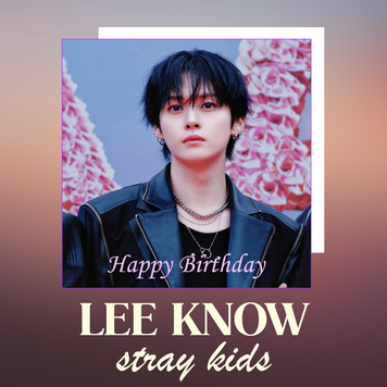 Вітальна листівка STRAY KIDS Lee Know "HAPPY BIRTHDAY" 70131 фото